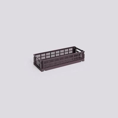 HAY Colour Crate Mini Oblong opbergkrat bordeaux