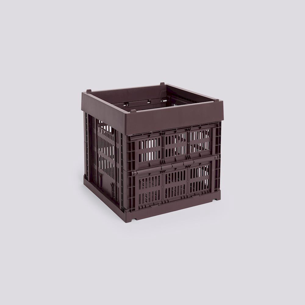 HAY Colour Crate Cube opbergkrat bordeaux