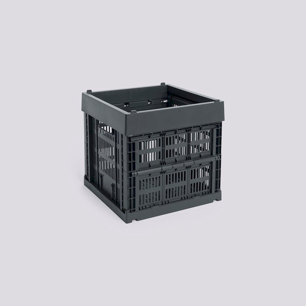 HAY Colour Crate Cube opbergkrat charcoal