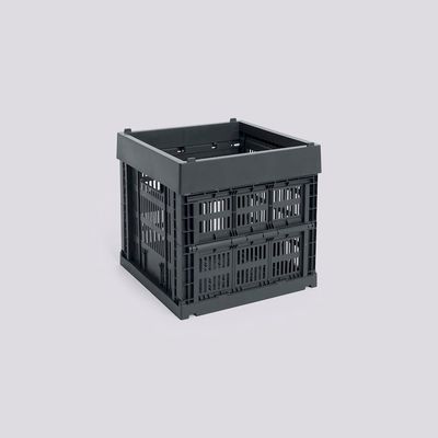 HAY Colour Crate Cube opbergkrat charcoal