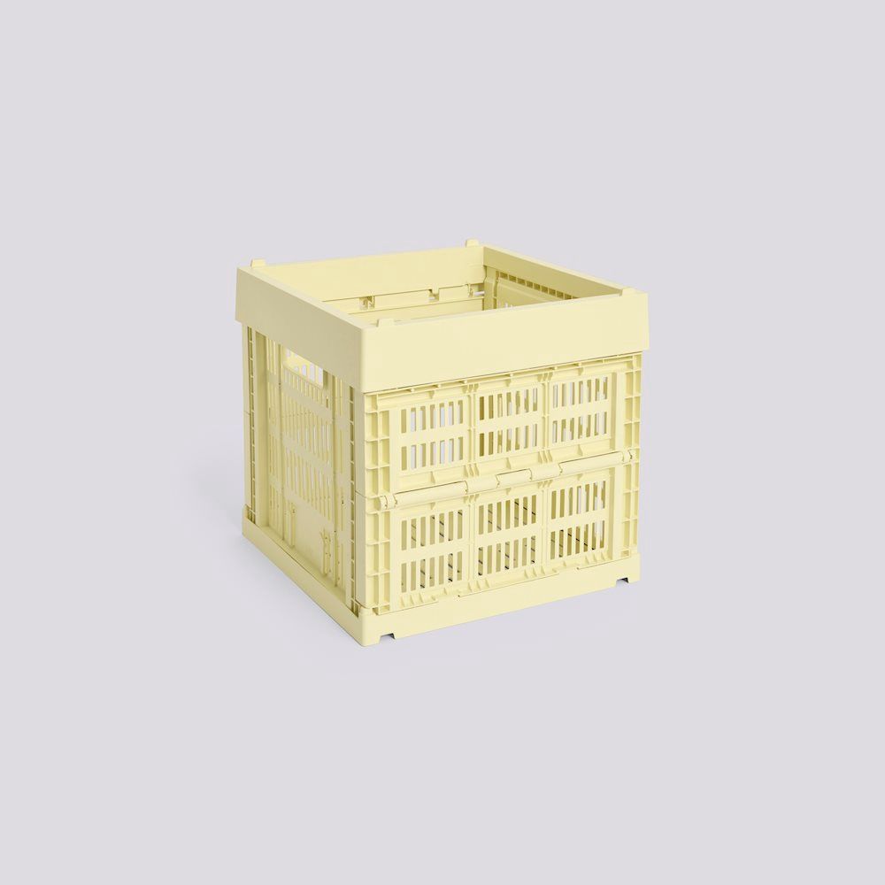 HAY Colour Crate Cube opbergkrat light yellow