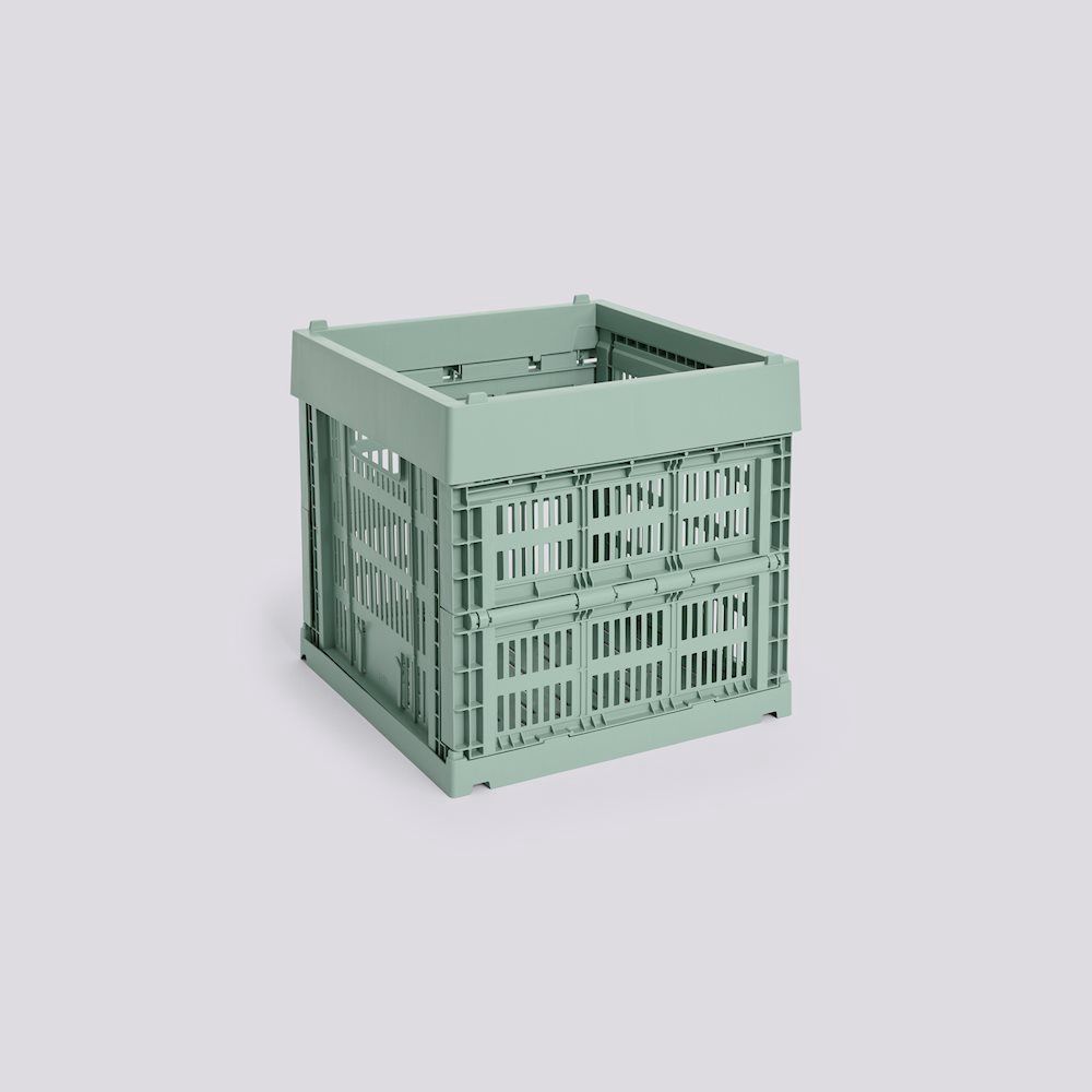 HAY Colour Crate Cube opbergkrat sage green