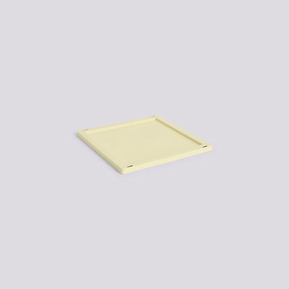 HAY Colour Crate Square / Cube Medium deksel light yellow
