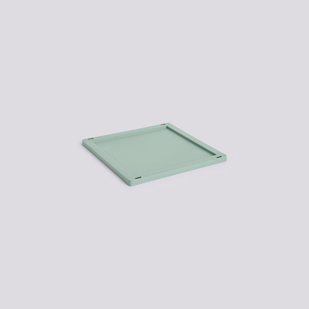 HAY Colour Crate Square / Cube Medium deksel sage green