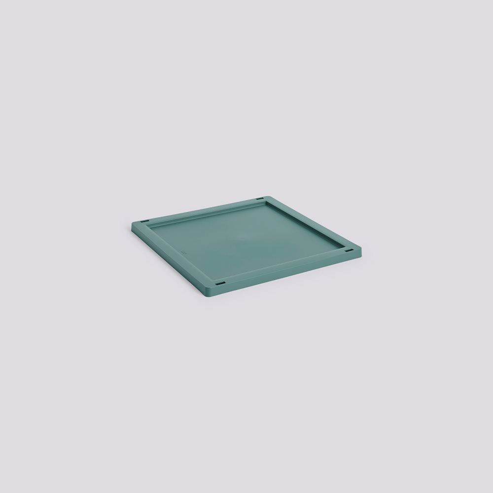 HAY Colour Crate Square / Cube Medium deksel dark green