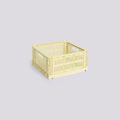 HAY Colour Crate Square opbergkrat light yellow