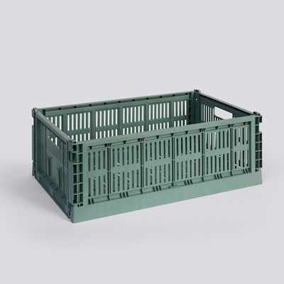 HAY Colour Crate Large opbergkrat sage green