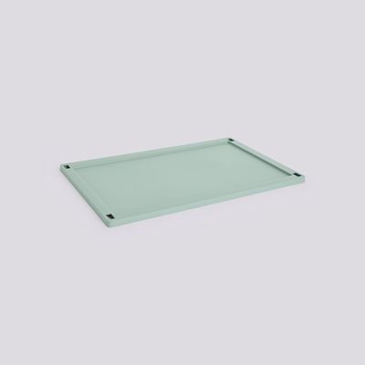 HAY Colour Crate Large deksel sage green