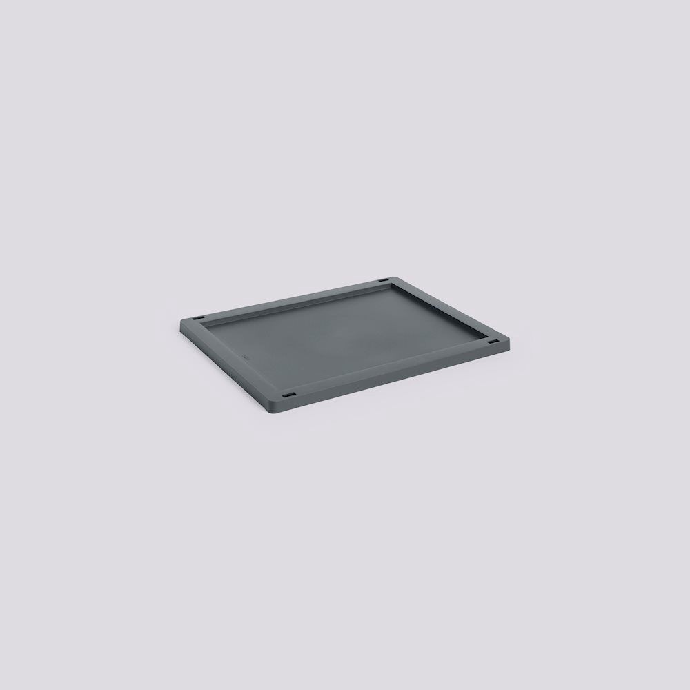 HAY Colour Crate Medium deksel charcoal