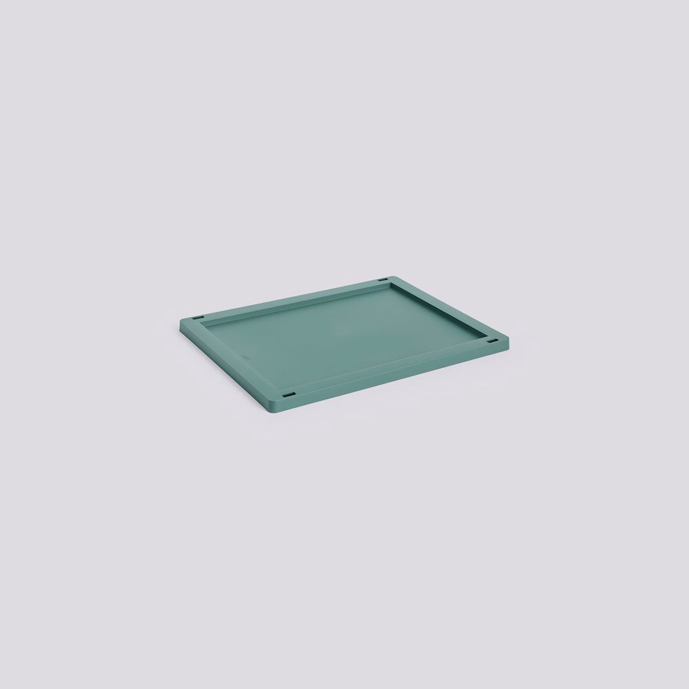 HAY Colour Crate Medium deksel dark green
