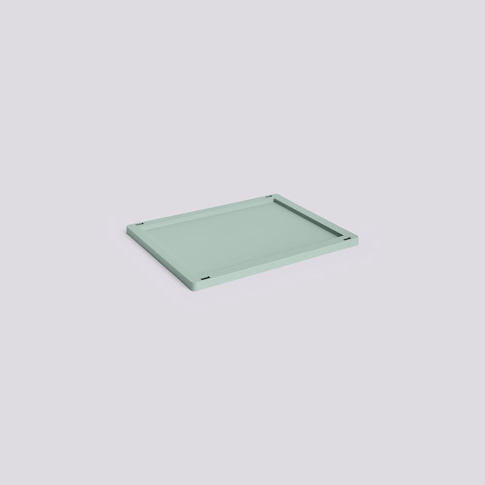 HAY Colour Crate Medium deksel sage green