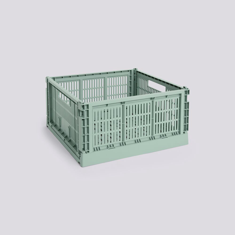 HAY Colour Crate Square opbergkrat large sage green