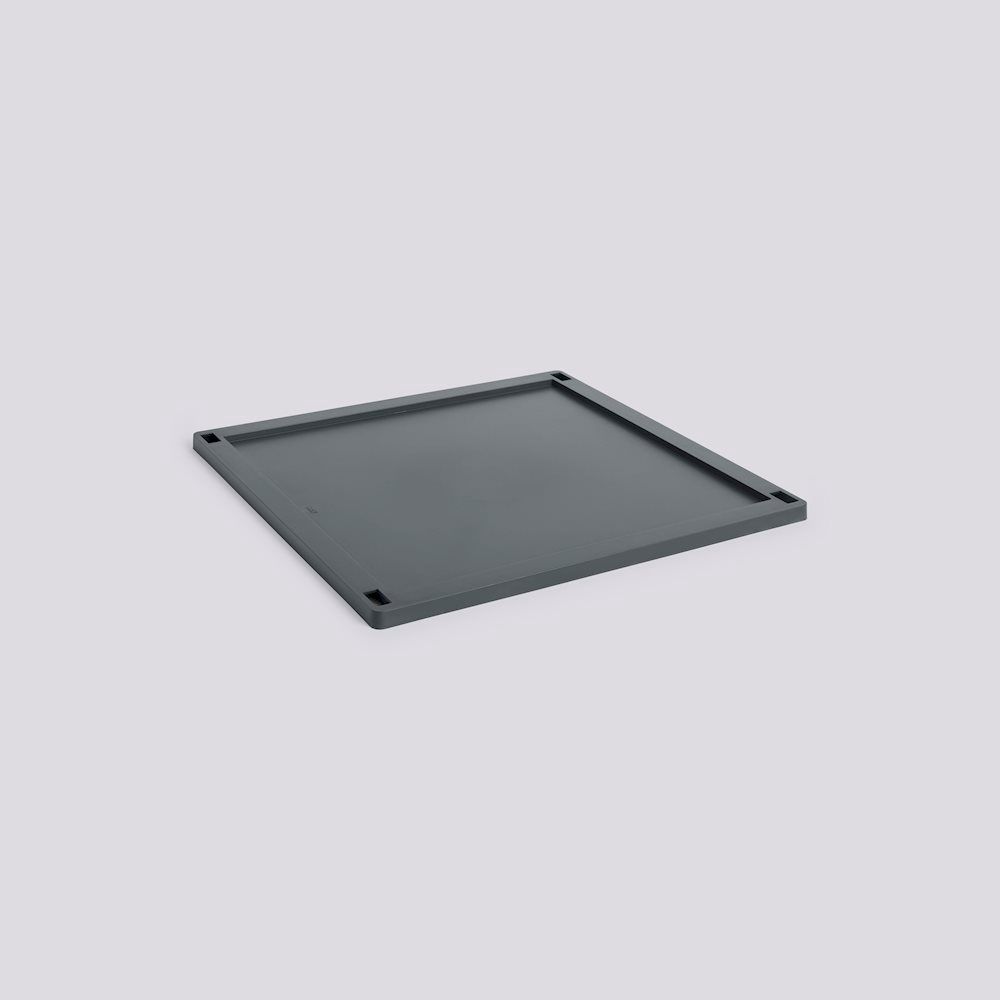 HAY Colour Crate Square deksel large charcoal
