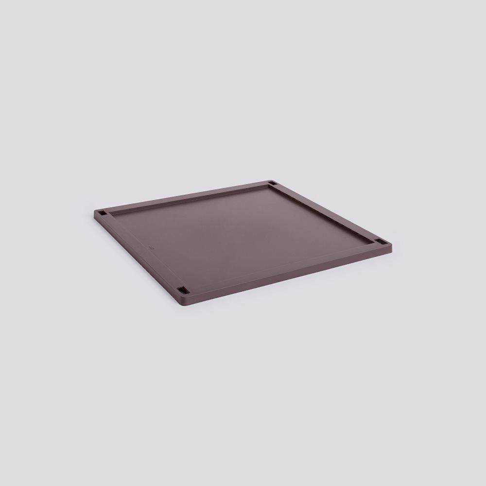 HAY Colour Crate Square deksel large bordeaux