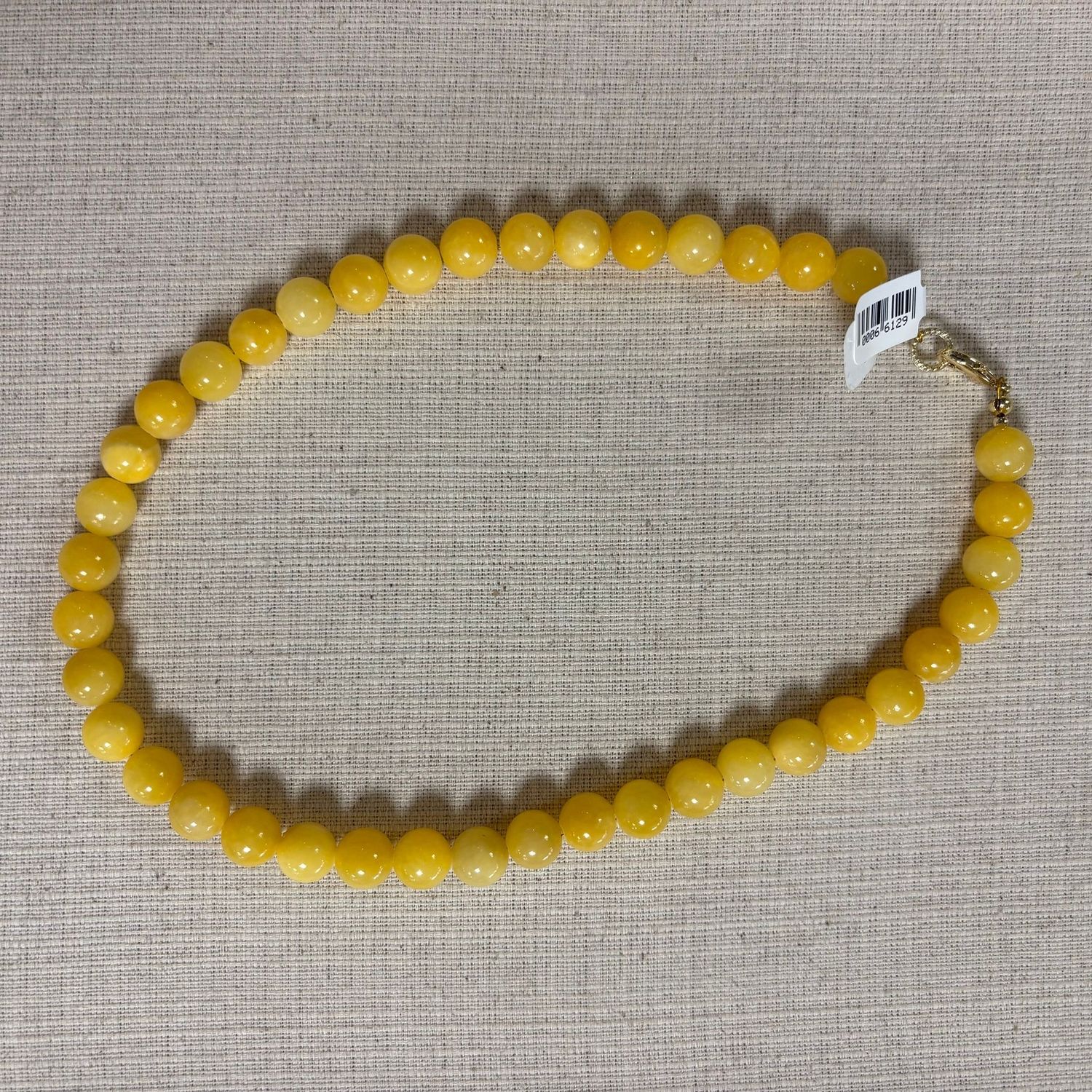 FUSHI kralenketting geel