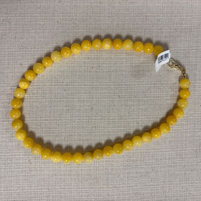 FUSHI kralenketting geel