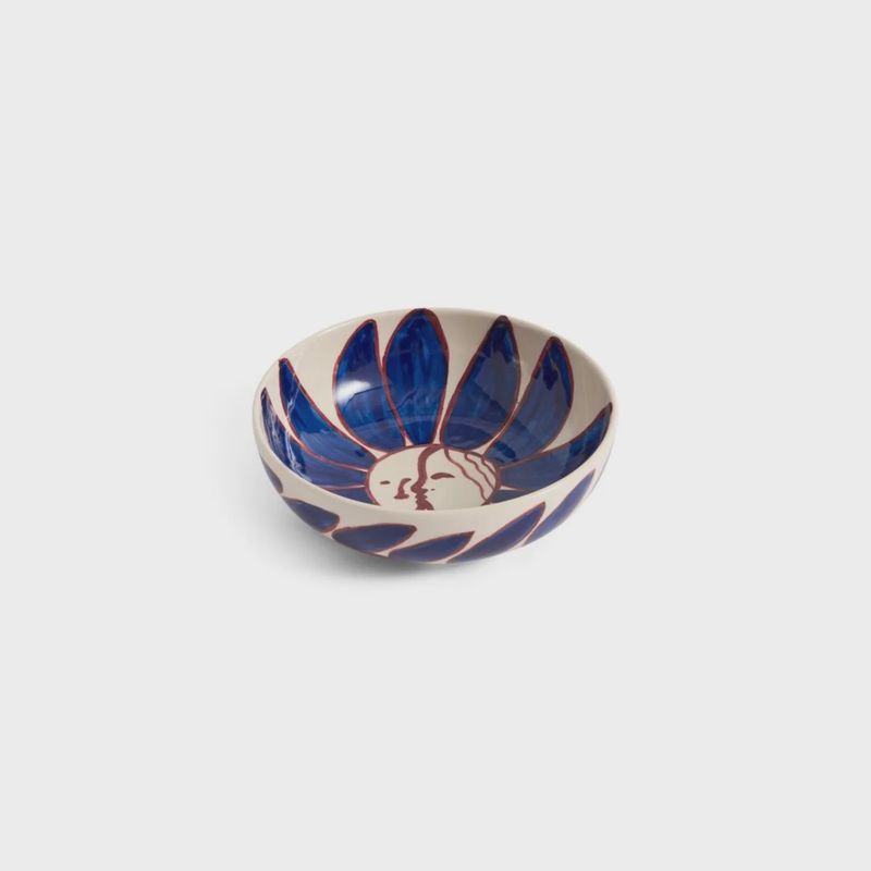 HAY LA PITTURA Bowl Ø18 Deep Blue Flower
