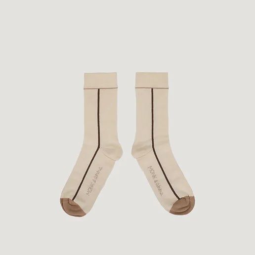 MONK &amp; ANNA Sokken Graphic Lines stone