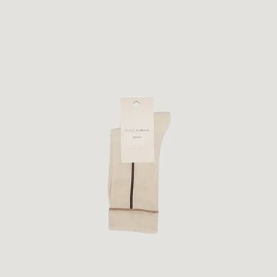 MONK &amp; ANNA Sokken Graphic Lines stone