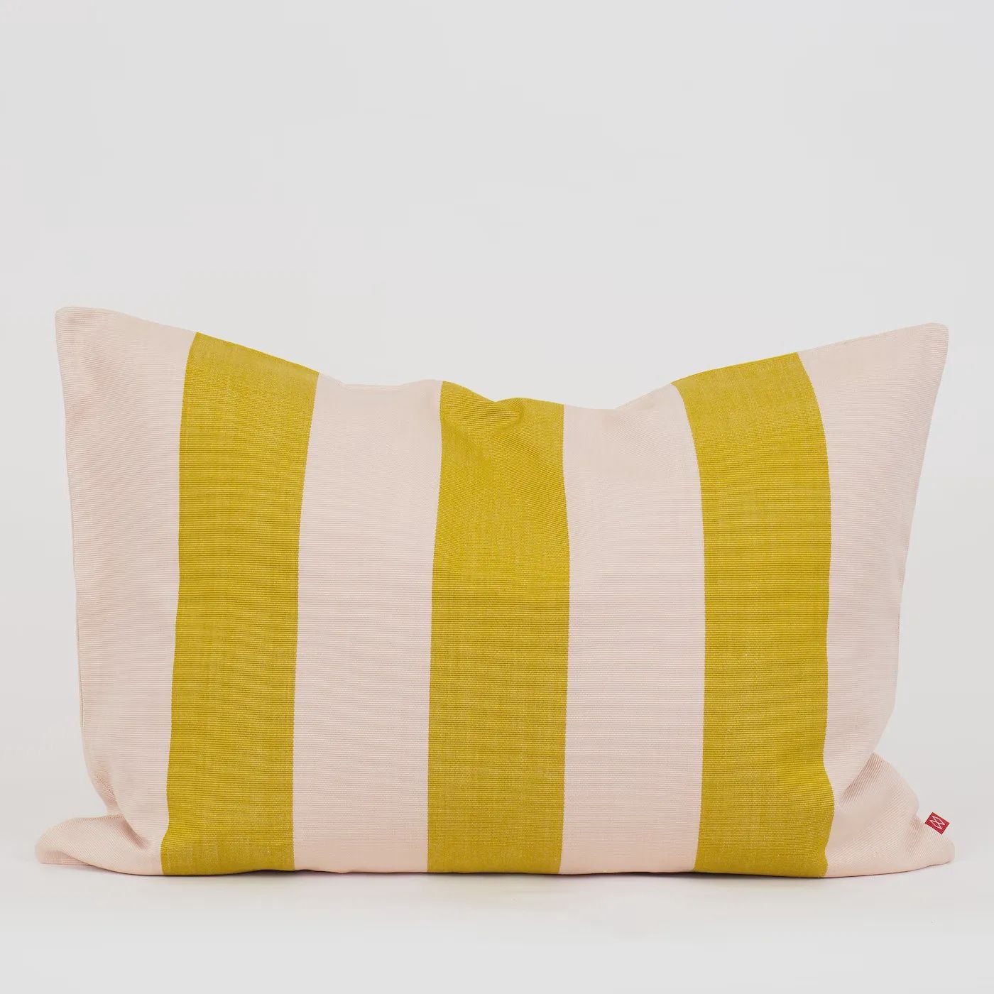 A WORLD OF CRAFT Fifi kussenhoes mustard/ light pink 50x70cm