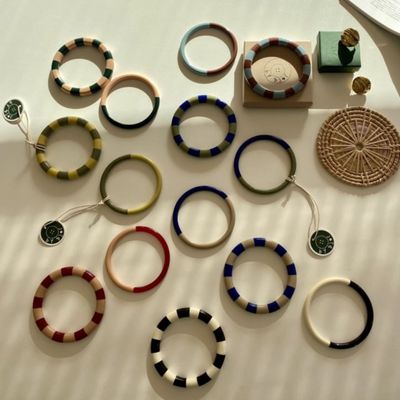 BYBJOR Duo Color Bangle armband coffee &amp; cream