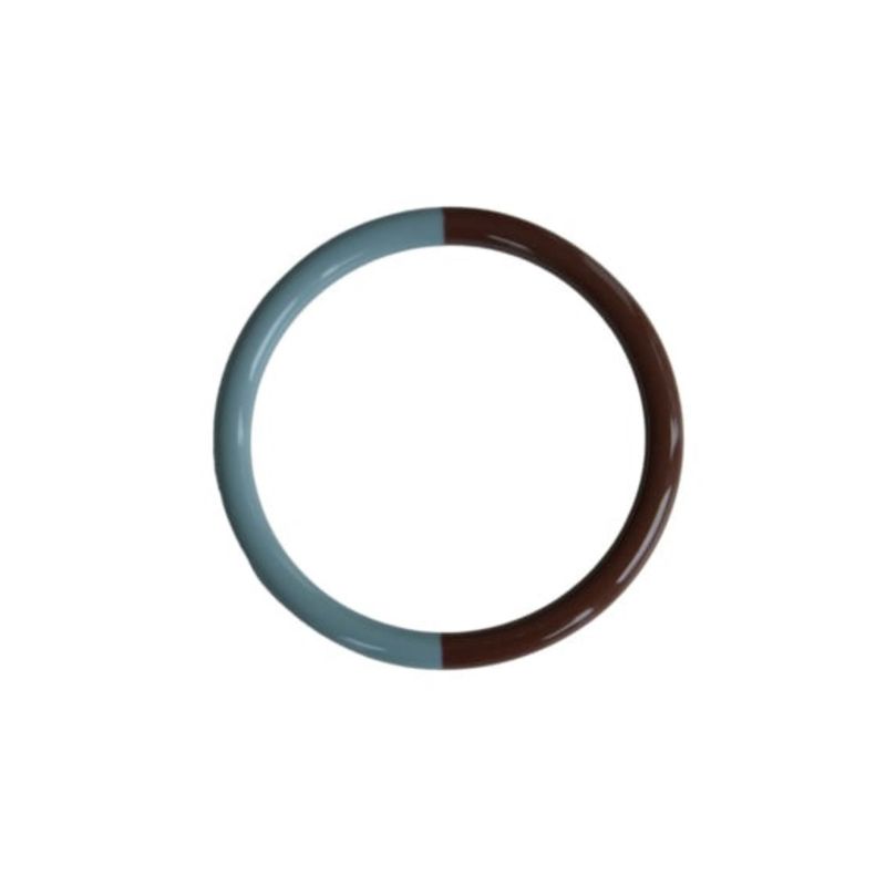 BYBJOR Duo Color Bangle armband dark caramel &amp; dusty blue