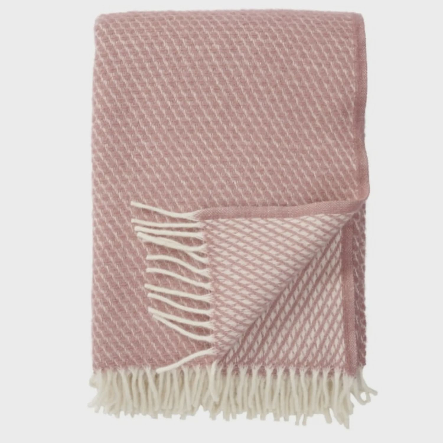KLIPPAN plaid Velvet rose