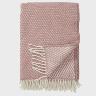 KLIPPAN plaid Velvet rose