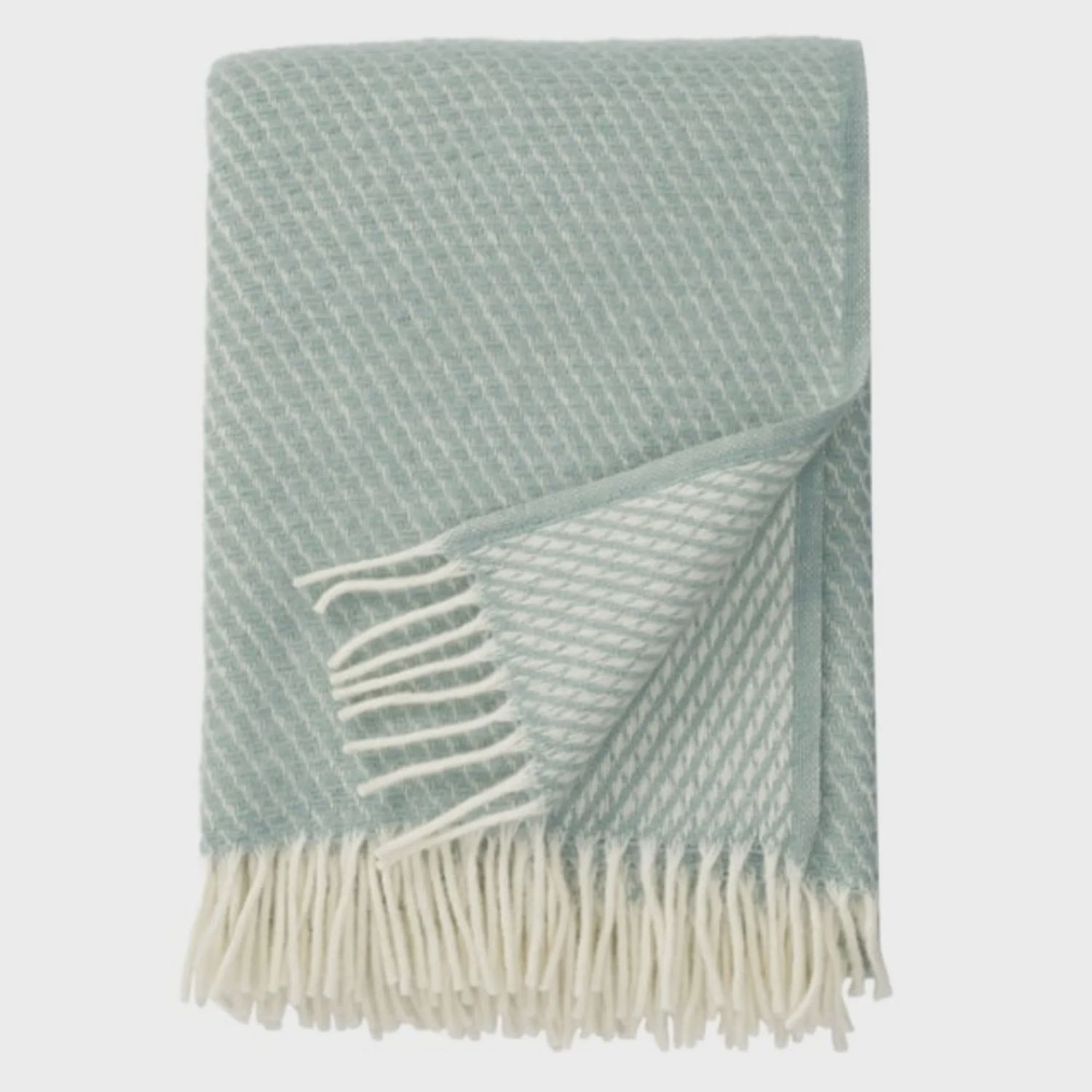 KLIPPAN plaid Velvet Duck Egg Blue
