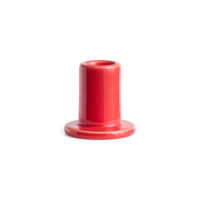 HAY Tube Candleholder small red
