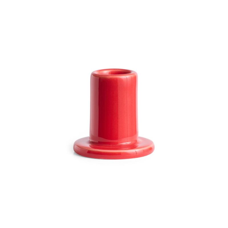 HAY Tube Candleholder small red