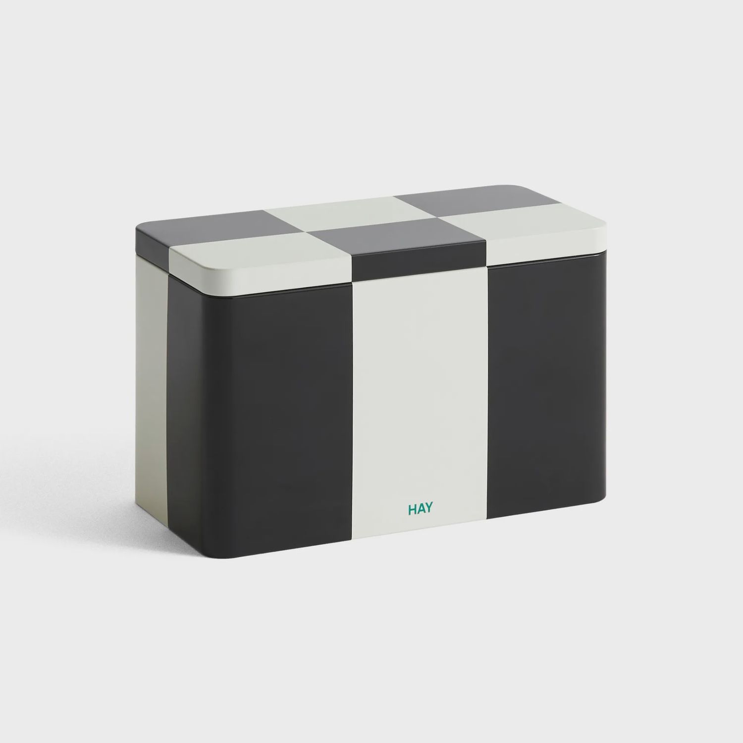 HAY Tin Container medium black and off-white