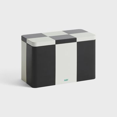 HAY Tin Container medium black and off-white
