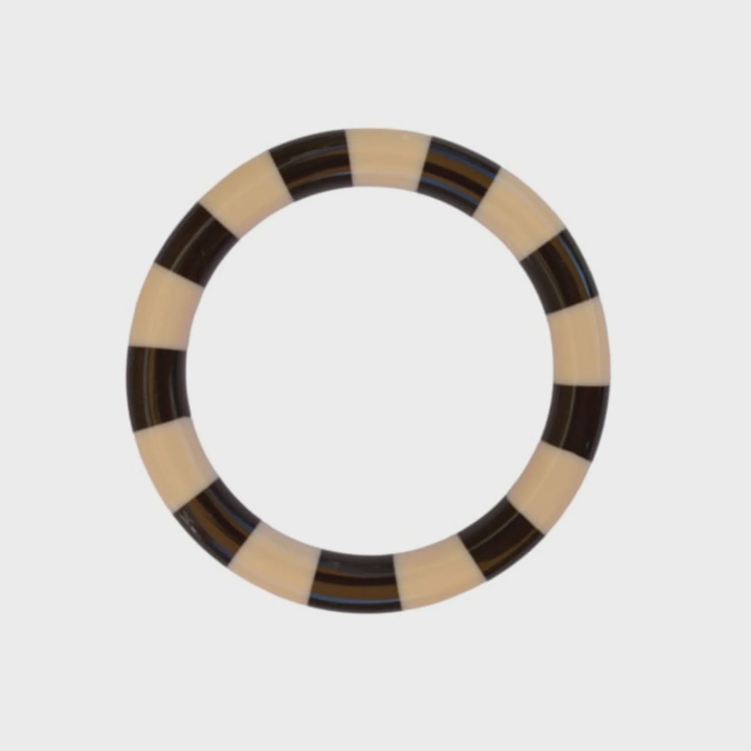 BYBJOR Stripe Bangle armband coffe &amp; cream