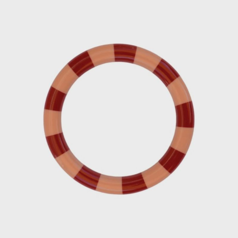 BYBJOR Stripe Bangle armband poppy &amp; blush