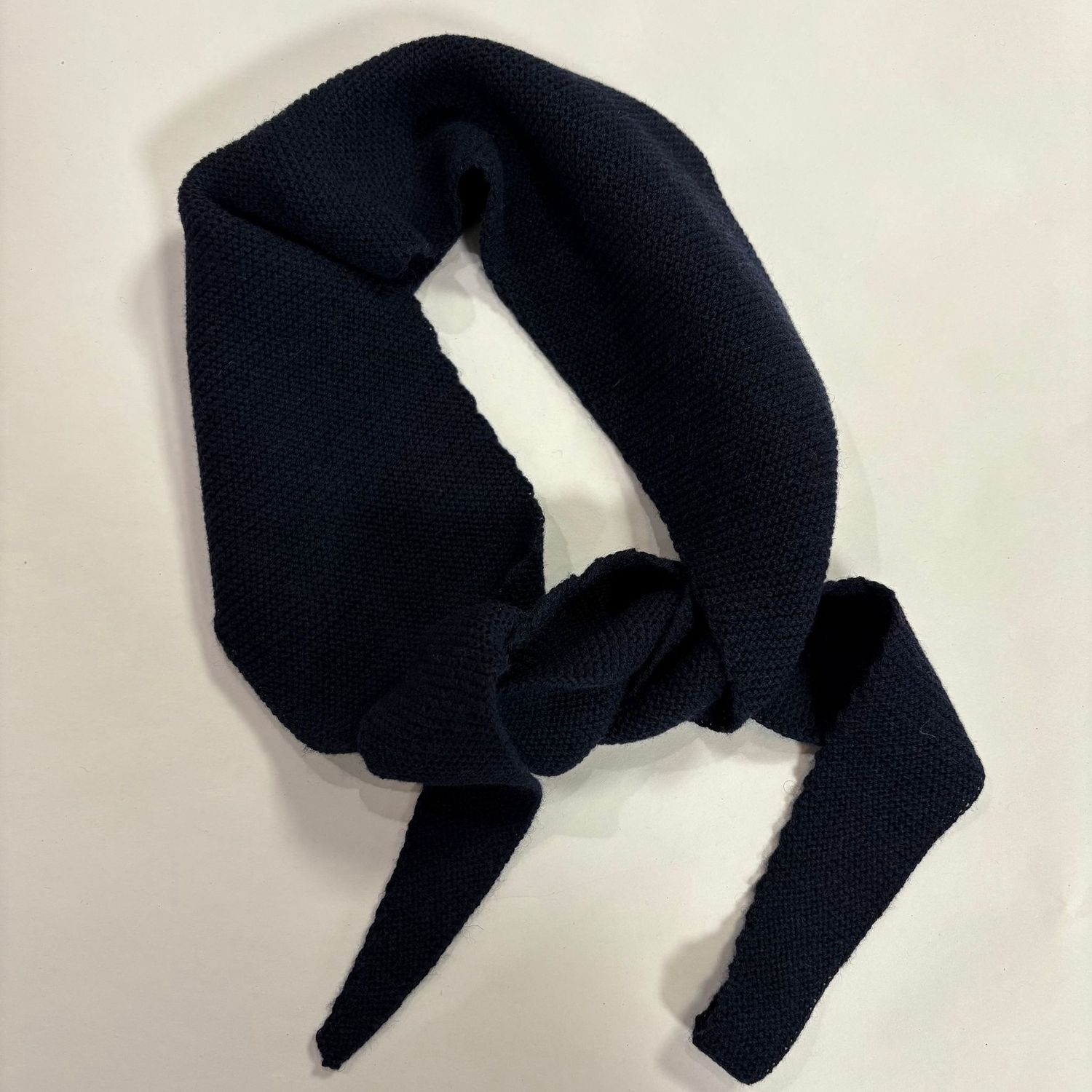 BYBJOR Mini Scarf Wool dark blue
