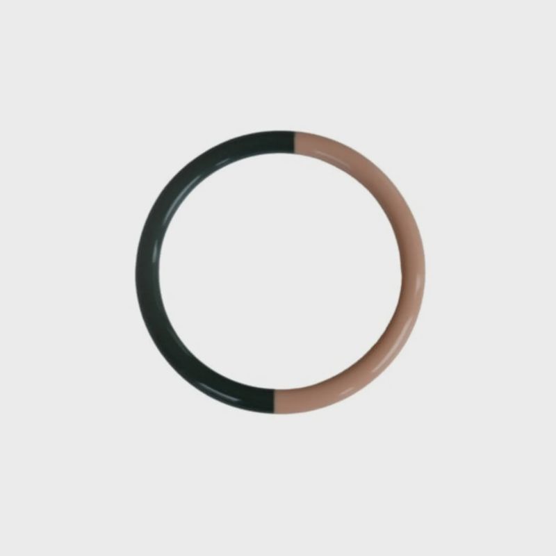 BYBJOR Duo Color Bangle armband blush &amp; emerald