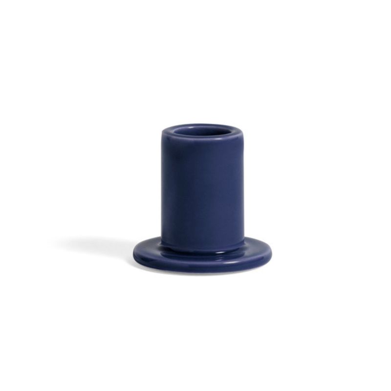 HAY Tube Candleholder small midnight blue