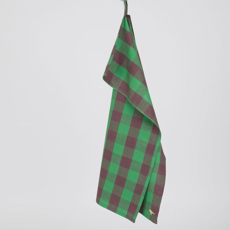 A WORLD OF CRAFT Noel handdoek groen-bruin