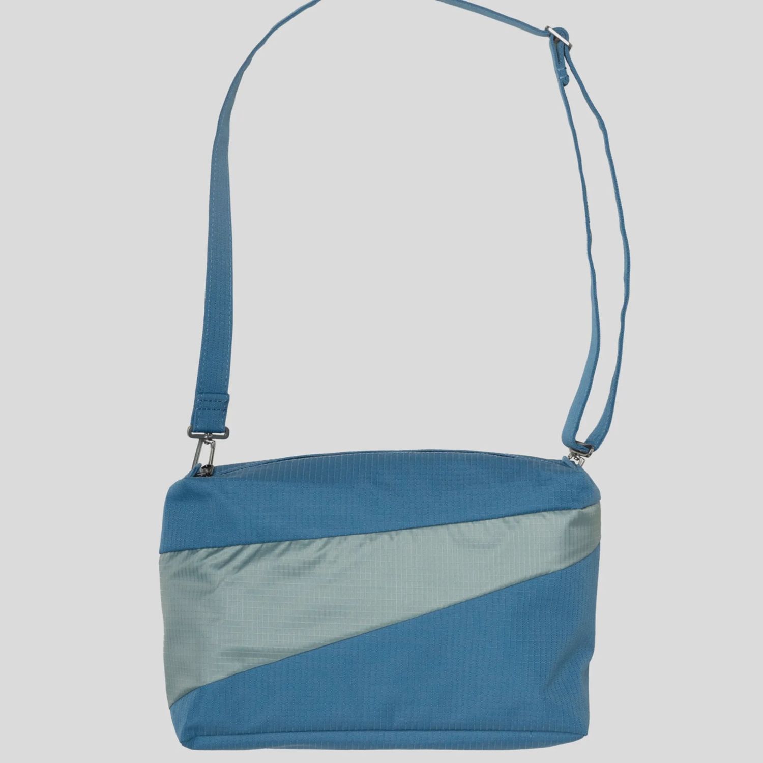 SUSAN BIJL Bum Bag dark petrol &amp;  grey medium