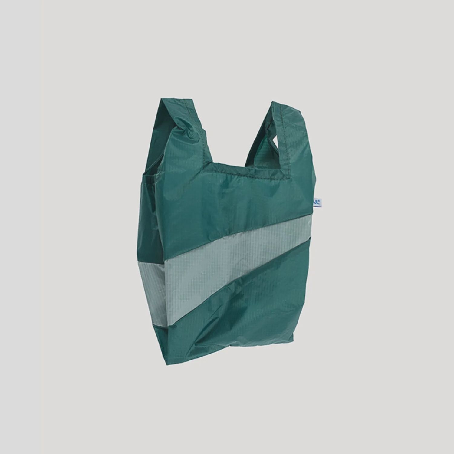 SUSAN BIJL Shoppingbag pine &amp; grey small