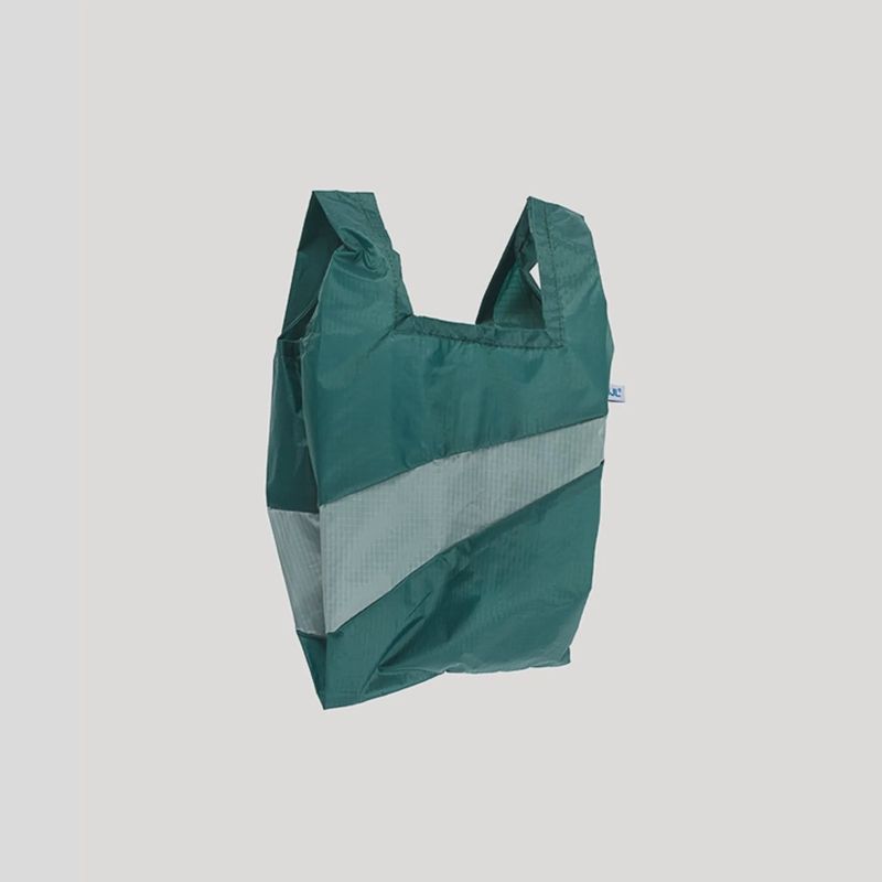 SUSAN BIJL Shoppingbag pine &amp; grey small