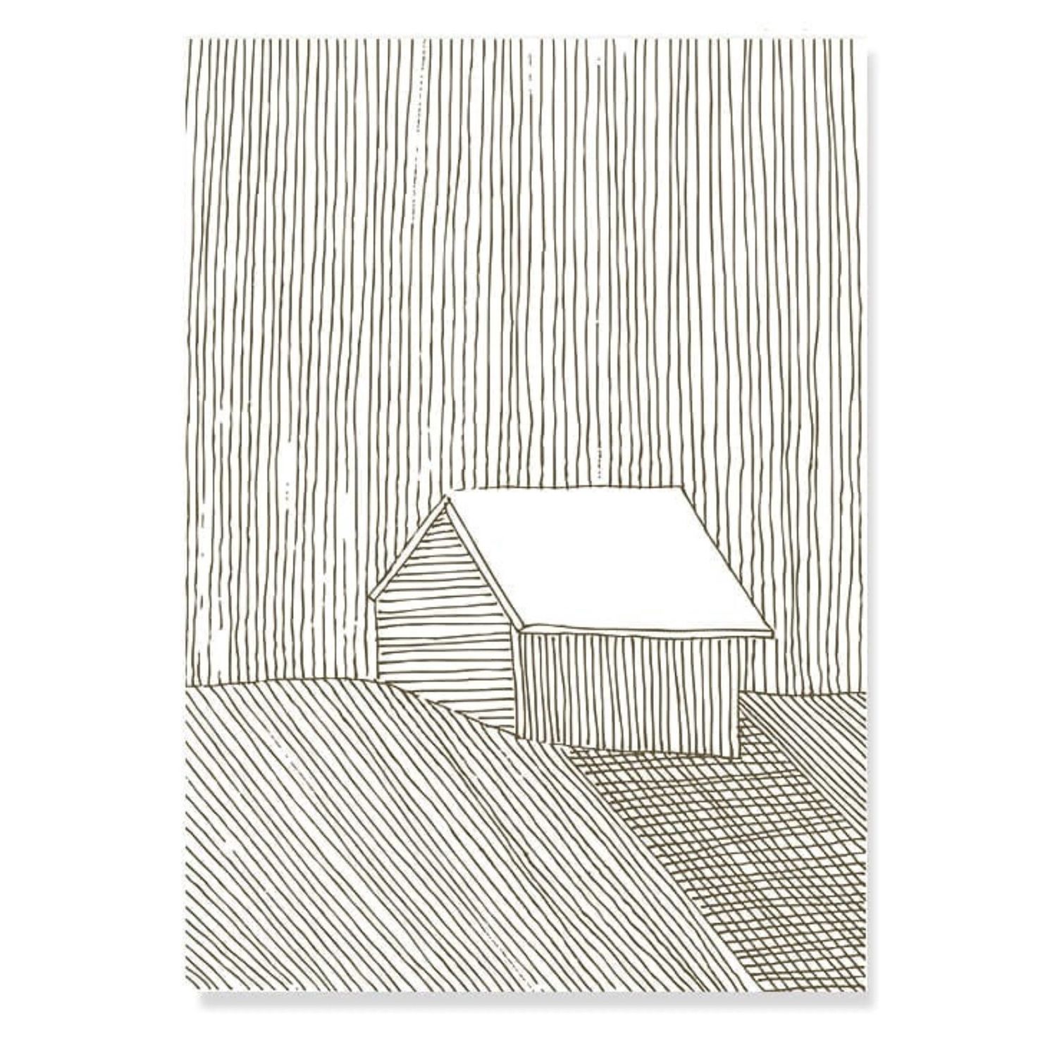 ESTHER SCHUIVENS Home in Pen poster 30x42cm