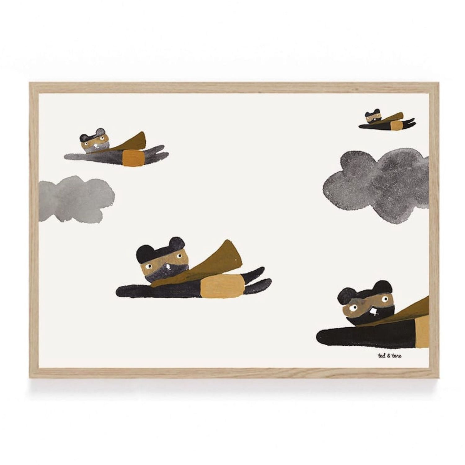 ESTHER SCHUIVENS Superheroes poster 30x42cm