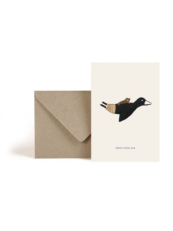 ESTHER SCHUIVENS Hello Little One postcard gevouwen 10x15cm