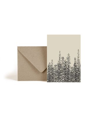 ESTHER SCHUIVENS Pinetrees Gathered postcard gevouwen 10x15cm