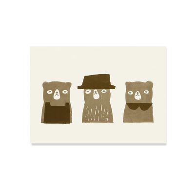 ESTHER SCHUIVENS  Three Little Bears postcard 10x15cm