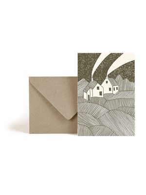 ESTHER SCHUIVENS Stripy Mountains postcard gevouwen 10x15cm