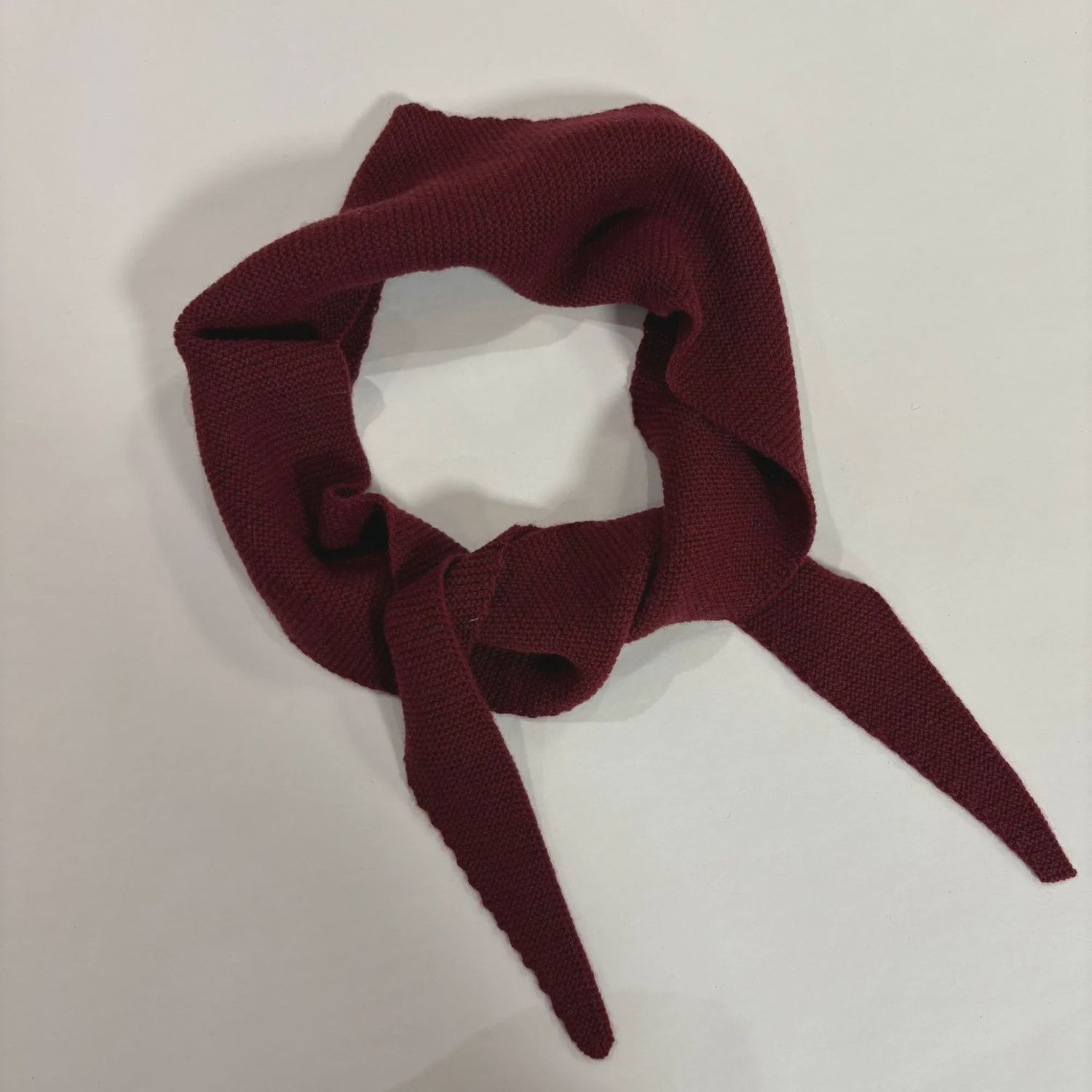 BYBJOR Mini Scarf Wool burgundy