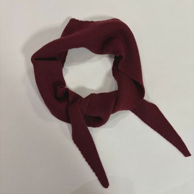 BYBJOR Mini Scarf Wool burgundy